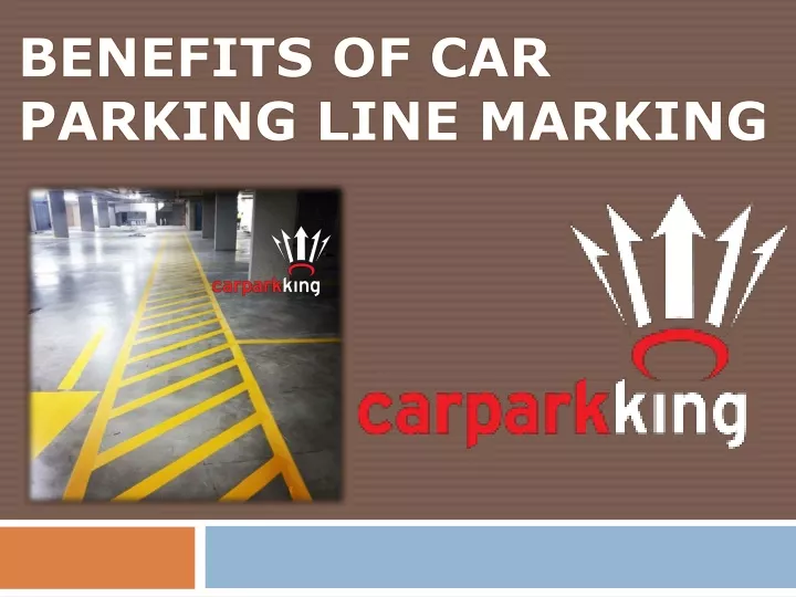 benefits of car parking line marking