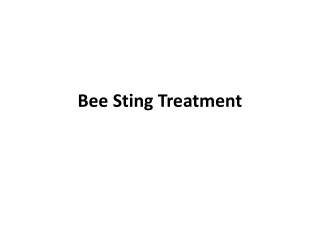 bee sting treatment