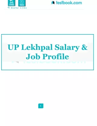 UP Lekhpal Salary, Job Profile , Promotion , Perks & Allowances