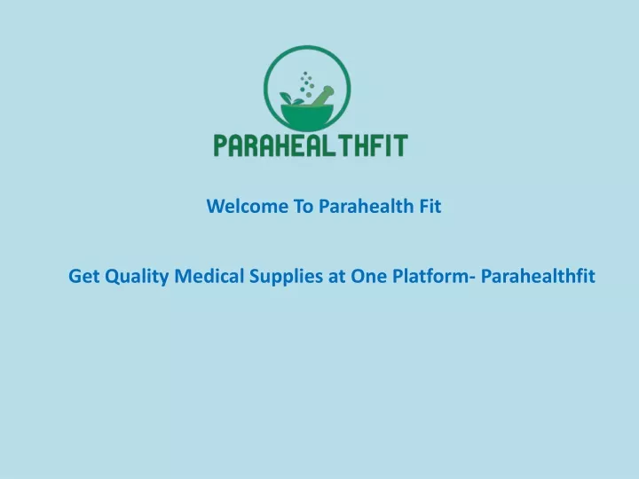 welcome to parahealth fit