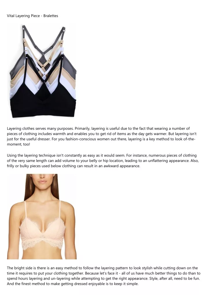 vital layering piece bralettes