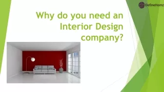 Why do you need an Interior Design company