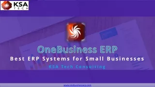 Best ERP Systems for Small Businesses in 2021 | OneBusiness ERP