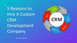 5 reasons to hire a custom crm development company