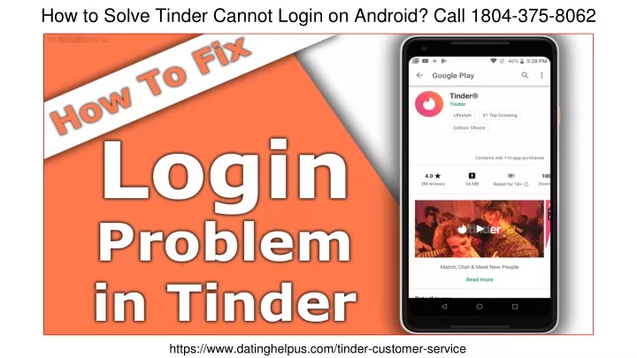 how to solve tinder cannot login on android call 1804 375 8062