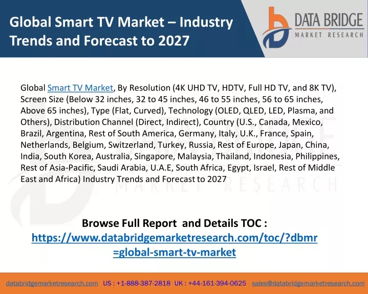 global smart tv market industry trends
