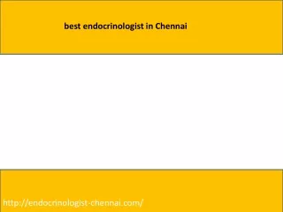 best endocrinologist in Chennai