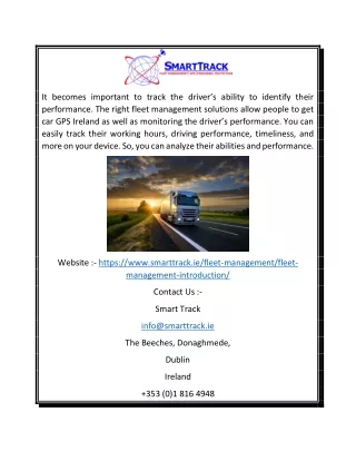Vehicle Fleet Management | Smarttrack.ie
