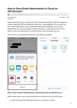 how to save email attachments to cloud