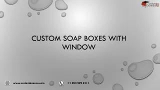 custom soap boxes with window