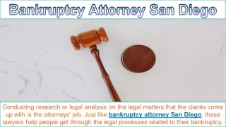 Bankruptcy Attorney San Diego