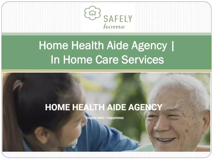 home health aide agency in home care services
