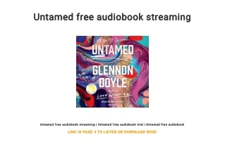 Untamed free audiobook streaming