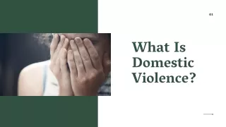 What Is Domestic Violence?