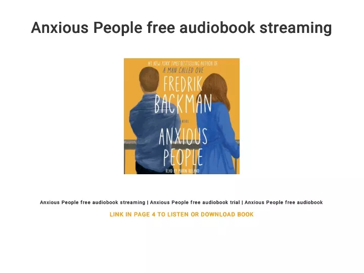 anxious people free audiobook streaming anxious