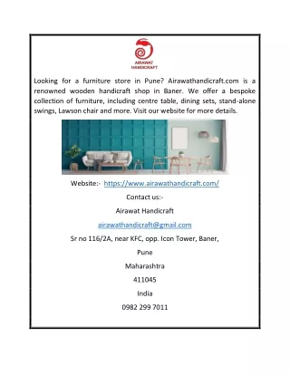 looking for a furniture store in pune