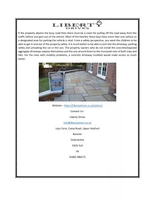Patio Installer Oxfordshire | Libertydrives.co.uk