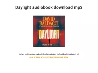 Daylight audiobook download mp3
