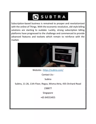 SaaS Operations Management | Subtra.com