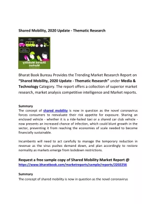 shared mobility 2020 update thematic research