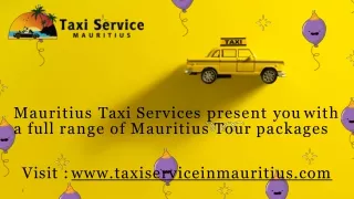 Airport transfer Mauritius