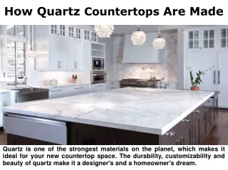 How Quartz Countertops Are Made?