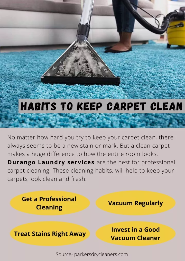 habits to keep carpet clean