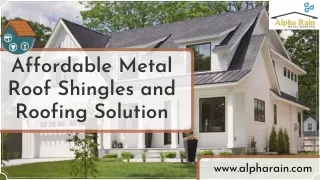 affordable metal roof shingles and roofing