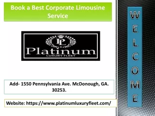 Book a Best Corporate Limousine Service in Atlanta