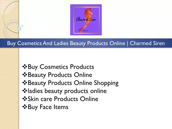 buy cosmetics and ladies beauty products online
