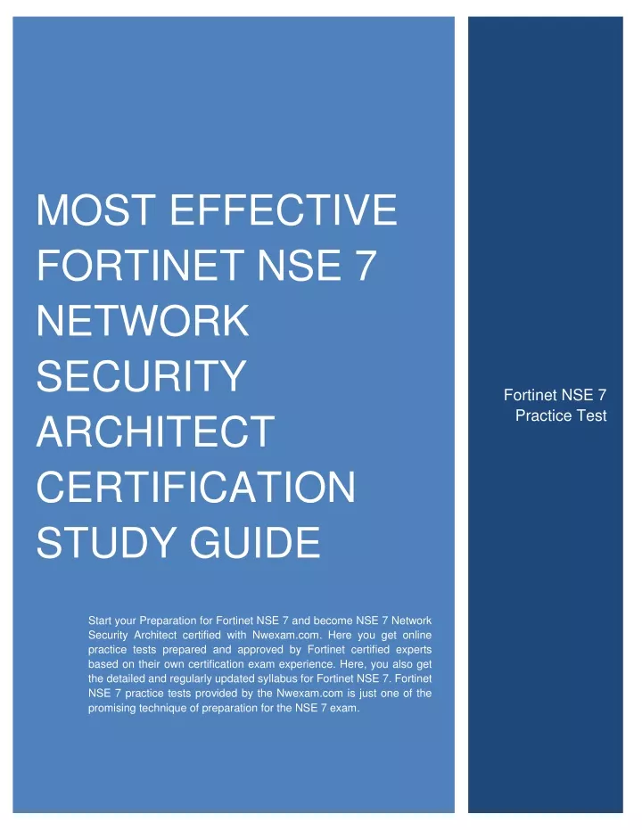 most effective fortinet nse 7 network security