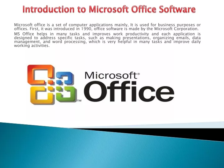 introduction to microsoft office software