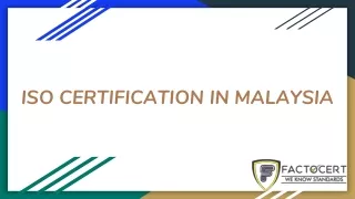 ISO Certification in Malaysia