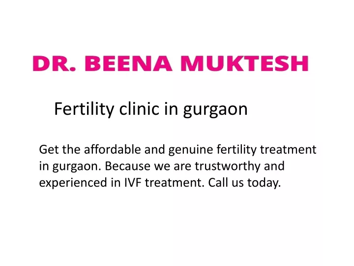 fertility clinic in gurgaon