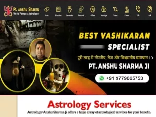 Love Marriage Specialist | Astrologer Anshu Sharma 100% Solution