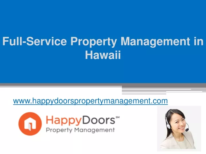 full service property management in hawaii