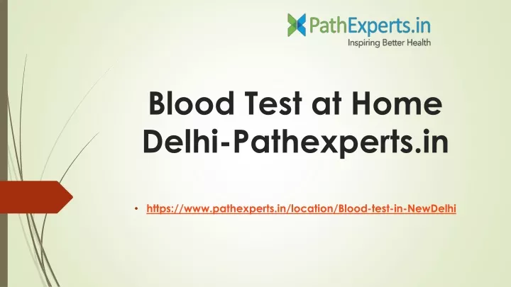 blood test at home delhi pathexperts in