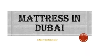 mattress in dubai