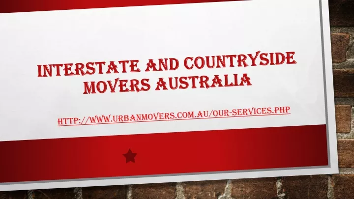 interstate and countryside movers australia