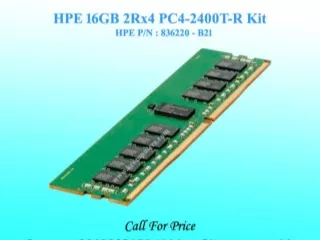 HPE 16GB 2Rx4 PC4-2400T-R Kit