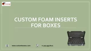 custom foam inserts for boxes
