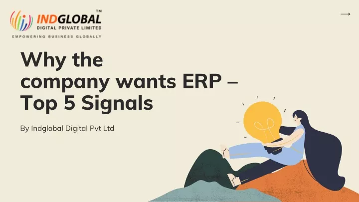 why the company wants erp top 5 signals