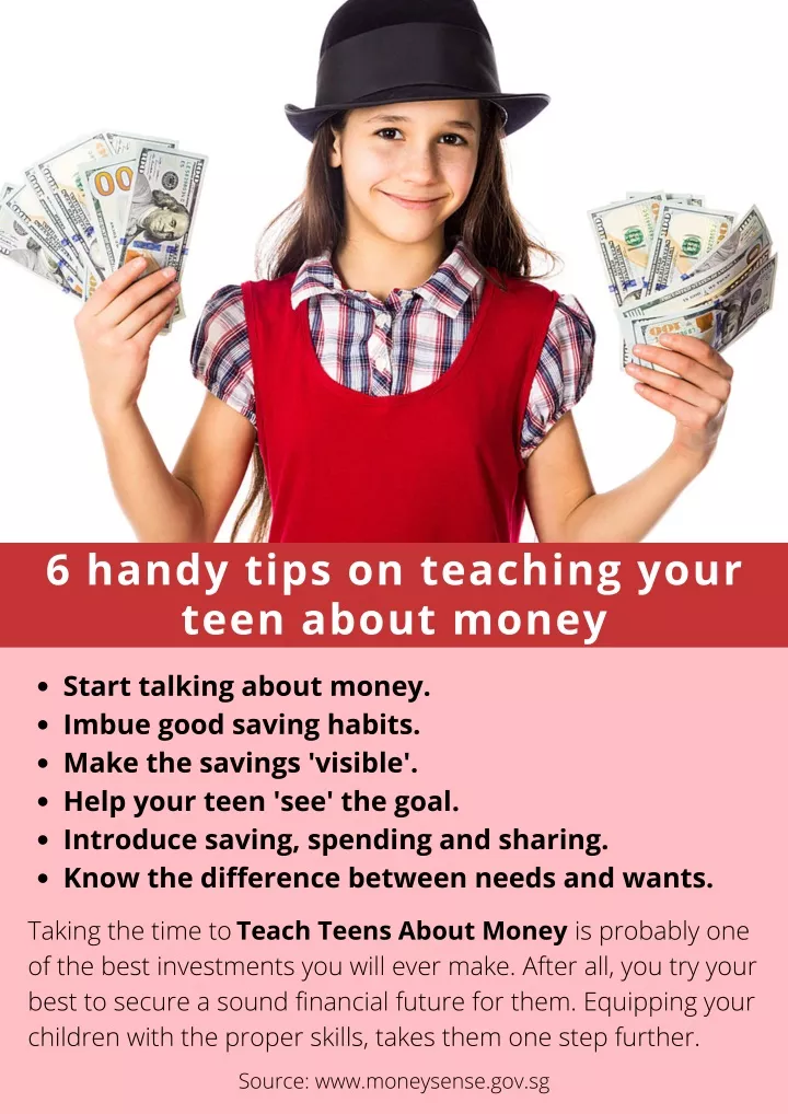 6 handy tips on teaching your teen about money