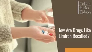 how are drugs like elmiron recalled