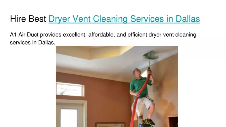 hire best dryer vent cleaning services in dallas