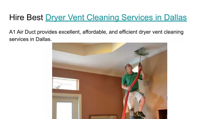 hire best dryer vent cleaning services in dallas