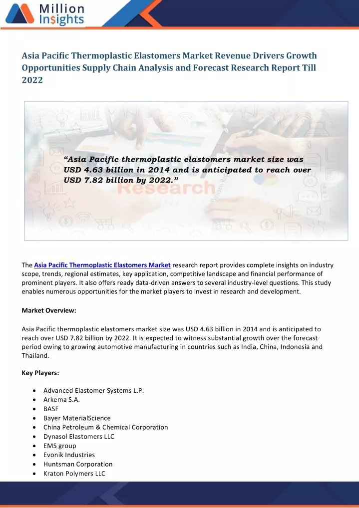 asia pacific thermoplastic elastomers market