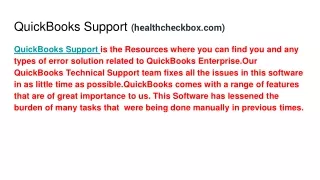 QuickBooks support phone number  1-877-343-9333