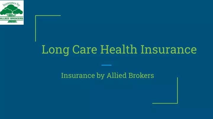 long care health insurance