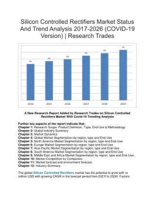 silicon controlled rectifiers market status